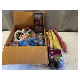 Box of Hawaiian Party D�cor; Straws, Coconut Box of Hawaiian Party D�cor; Straws, Coconut