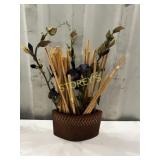 HD Planter w/ Faux Bamboo Sticks ~12 x 7/22 HD Planter w/ Faux Bamboo Sticks ~12 x 7/22