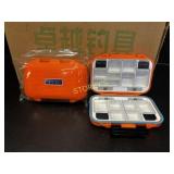 ~28 NEW PFG Orange Fly Fishing Case / Lure Box ~28 NEW PFG Orange Fly Fishing Case / Lure Box