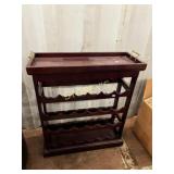 24 Unit Wood Wine Bottle Holder ~28 x 11 x 32 24 Unit Wood Wine Bottle Holder ~28 x 11 x 32