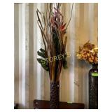 Metal Vase w/ Faux D�cor ~15/60 Metal Vase w/ Faux D�cor ~15/60