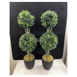 2 Faux Plants ~24" 2 Faux Plants ~24"