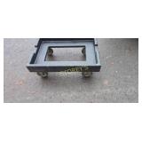 Black Dough Bin Dolly ~28x20x20