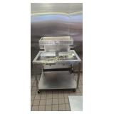 Marshall Dual Heated Fry Dump Station on Wheels