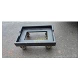 Black Dough Bin Dolly ~28x20x20