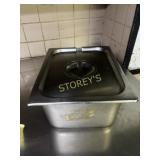 1/2 Size, 6" S/S Insert w/ Lid