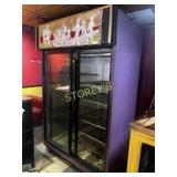 Cornelius 2dr Sliding Glass Cooler on Wheels