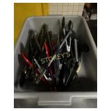 Bus Bin w/ Qty of Tongs