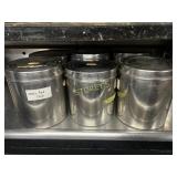 6 S/S Ingredient Tins