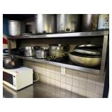 S/S 2 Tier Wall Shelf ~5