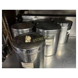 6 S/s Ingredient Tins