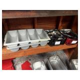 2 Cutlery Bins w/ LG Qty of Knives & Forks