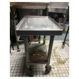 S/S Equipment Stand on Wheels ~15 x 24 x 30