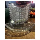 ~9 Glass Sundae Bowls ~9 x 4