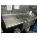 S/S Dbl Well Sink w/ Left Drain Board & S/S