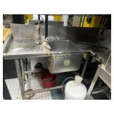 S/S Left Dishwasher Tabling w/ Sink