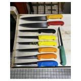 9 Asst. Chef Knives