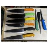 Insert w/ 9 Asst. Chef Knives