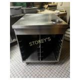S/S Work Cabinet on Wheels ~28x38