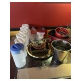 Water Jugs, Plastic Bowls, Baskets, Trays, Etc.