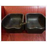 2 Black Booster Seats