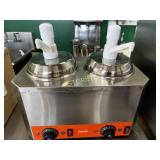 Vevor Dual Unit Sauce Warmer w/ Pumps