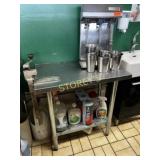 ~30x18 S/S Work Table w/ Edlund Can Opener