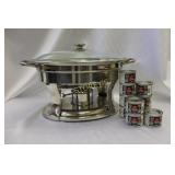 4L S/S Chaffing Dish w/ 10 Fuel Cans