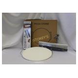 Pizza Stone, 13" Kitchen Star & 14" Cutter