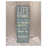 Canvas "Life" Picture ~12 x 36