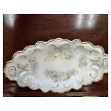 ROYAL Gold Accent Semi porcelain Oval Dish