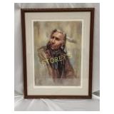Framed "Chief" Print ~24 x 30