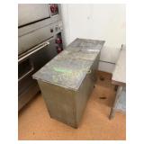 S/S Ingredient Bin w/ Lid ~14 x 34 x 26