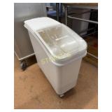 Winco Mobile Ingredient Bin w/ Slide Top Lid