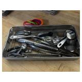 Bin w/ Asst Kitchen Utensils; Tongs, Measuring