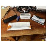 Paper Cutter, 3 Hole Punches, Etc.