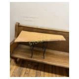 Stamped Decorative Side Table ~32x15x17