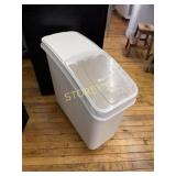 Winco Mobile Ingredient Bin w/ Slide Top Lid