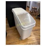Winco Mobile Ingredient Bin w/ Slide Top Lid