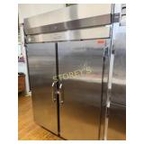 Hussman 2dr S/S Upright Cooler ~55 x 34 x 82