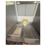 2 Full Size Poly Inserts & Tub w/ Contents