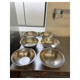 6 Asst S/S Mixing Bowls