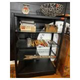 5 Tier Black Glass Display Unit ~40 x 20 x 59