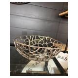 Metal Decorative Bowl ~19 x 8