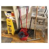 Mop & Bucket, Wet Floor Signs, Squeegee, Etc.