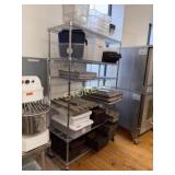 6 Tier Mobile Metro Rack ~4' x 18 x 77