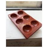 7 Silicone 6 Unit Baking Mats ~6.5 x 11.5