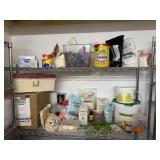 2 Shelves of Asst Food; Chopped Onion, granola,
