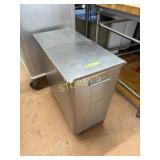 HD S/S Mobile Ingredient Bin w/ Slide Top Lid &
