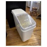 Winco Mobile Ingredient Bin w/ Slide Top Lid